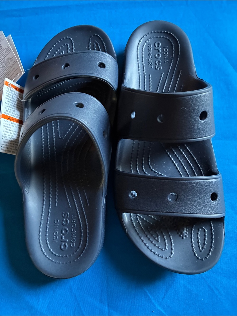 CROCS Men's Dual-Strap Slide Sandals